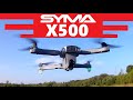 SYMA X500 FLIGHT Foldable GPS Drone Auto Return Home Follow Me Includes Carrying Bag 1st Look Review