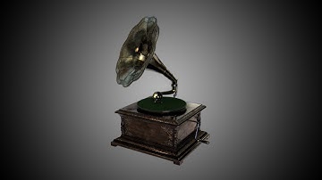 Gramophone 3D Modelling Turntable