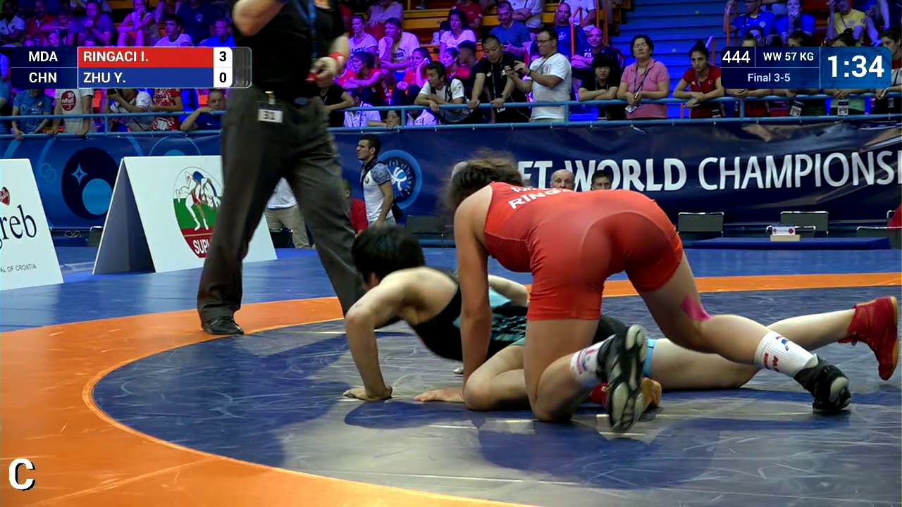 BRONZE WW - 57 kg: I. RINGACI (MDA) v. Y. ZHU (CHN)