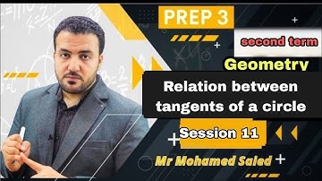 Relation between tangents of a circle/ prep 3 geometry