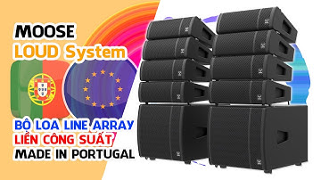 BỘ LOA LINE ARRAY LIỀN CÔNG SUẤT // MOOSE LOUD - NHẬP KHẨU BỒ ĐÀO NHA