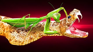 ヘビがカマキリを恐れているワケ｜昆虫VS爬虫類
