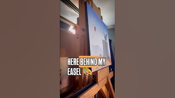 Behind the easel | Working on multiple paintings at a time. The way of the #artist #artworkshowcase