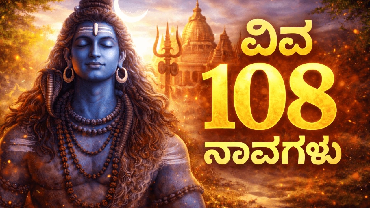 ಶಿವ ಅಷ್ಟೋತ್ತರ ಶತ ನಾಮಾವಳಿ | 108 Names of Lord Shiva | Kannada