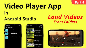 Video Player App in Android Studio Tutorial | Videos From Folders | Part 4 | 2021