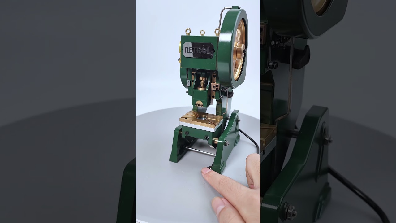 RETROL Punch Press Model Metal Electric Operable Machining Punch Press Kit Machine