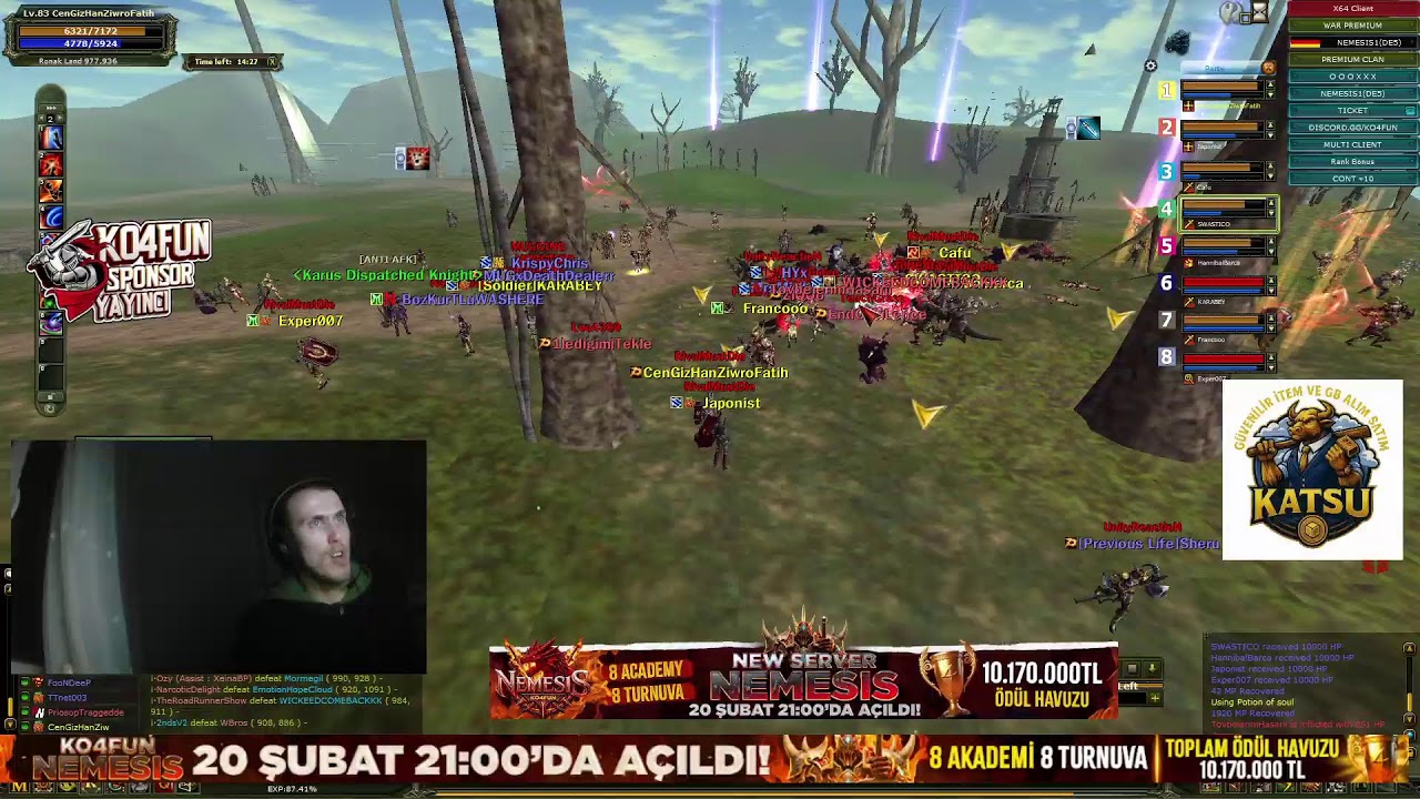 #KO4FUN #NEMESİS AÇILDIII !! #Knight #KnightOnline #ko4fun #nemesis