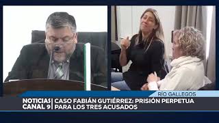 Crimen Fabián Gutiérrez. Lectura fallo cadena perpetua.