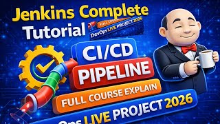 Jenkins Complete Tutorial | CI/CD Pipeline Full Course Explain | DevOps Live Project 2026