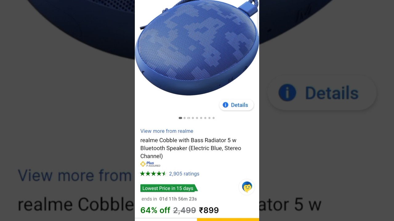 Realme Cobble 5W Bluetooth speaker | Flipkart Sale 🔥
