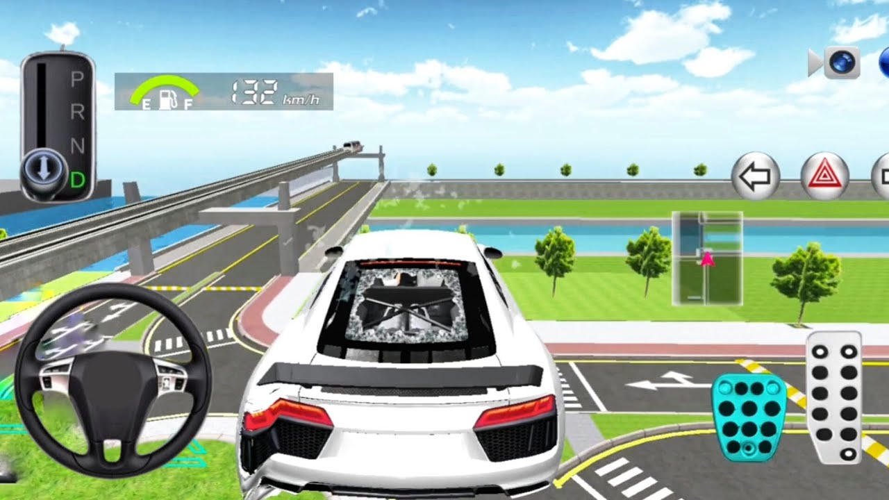 New Car Audi A8 Narrow Mountain Road Driving - 3D Driving Class Andr...