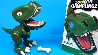 TALKING AND MOVING NEAT DINOSAUR TOY FOR KIDS ZOOMER CHOPLINGZ - Z-REX WITH A SOFT BONE ACCESSORY screenshot 4