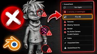 SceneCheck for Blender — Catch Missing Textures, Broken Paths & Render Errors Before You Hit Render
