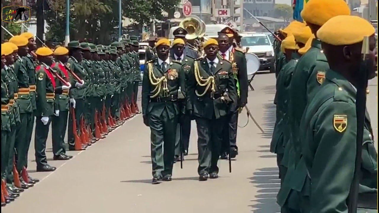 Mnangagwa arrival at Parliament in Style