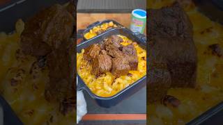 Steak Bites loaded Mac N Cheese