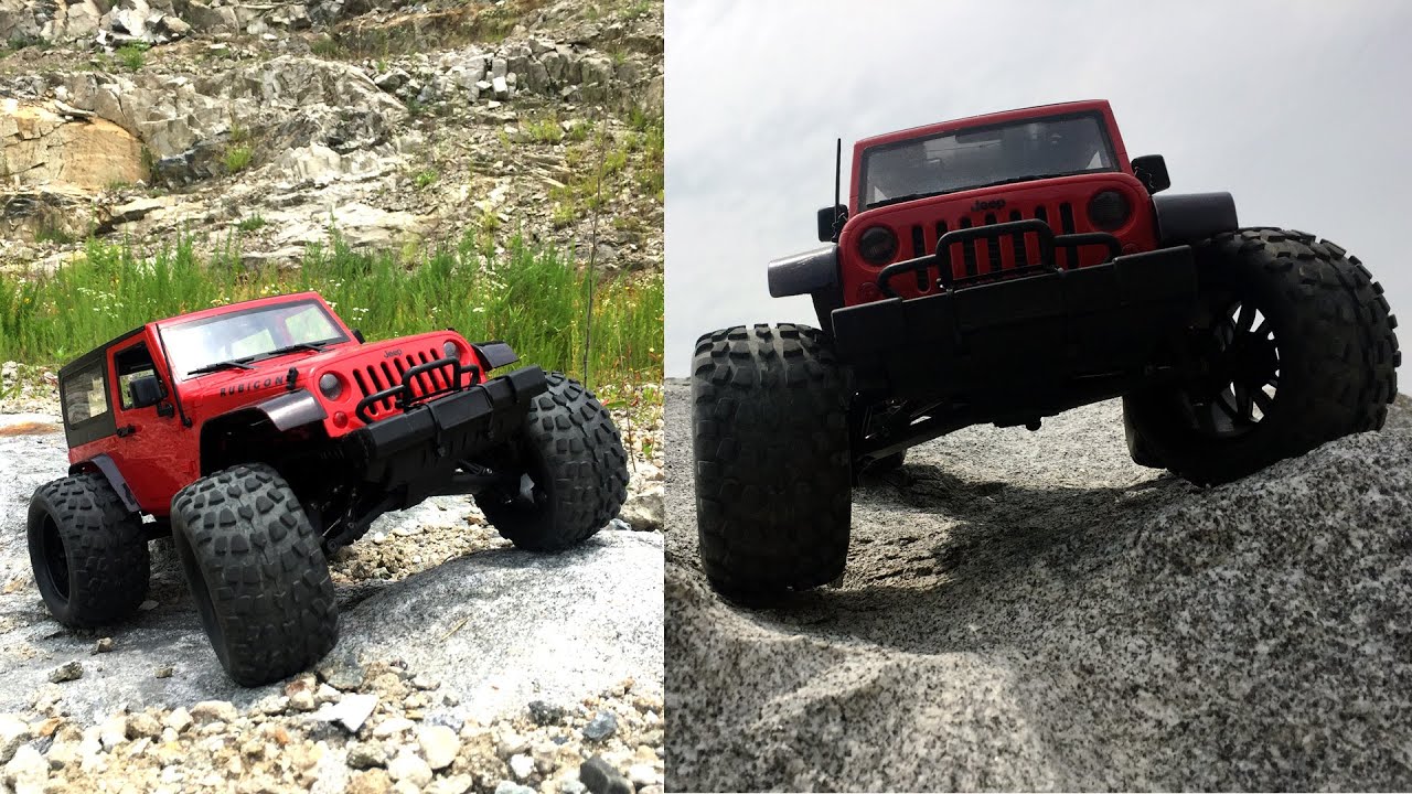 wltoys 10428 Burshless Motor 2륜으로 달리기,Jeep Wrangler Rubicon Conversion