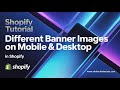 Shopify Desktop Has DIFFERENT Banner Sliders On Mobile? #shopify