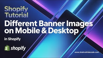 Shopify Desktop Has DIFFERENT Banner Sliders On Mobile? #shopify