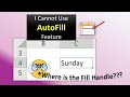 Enable and Disable Fill Handle for Fill Series