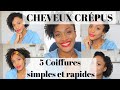 COIFFURES CHEVEUX CREPUS | Simples & Rapides sur vieux twist out