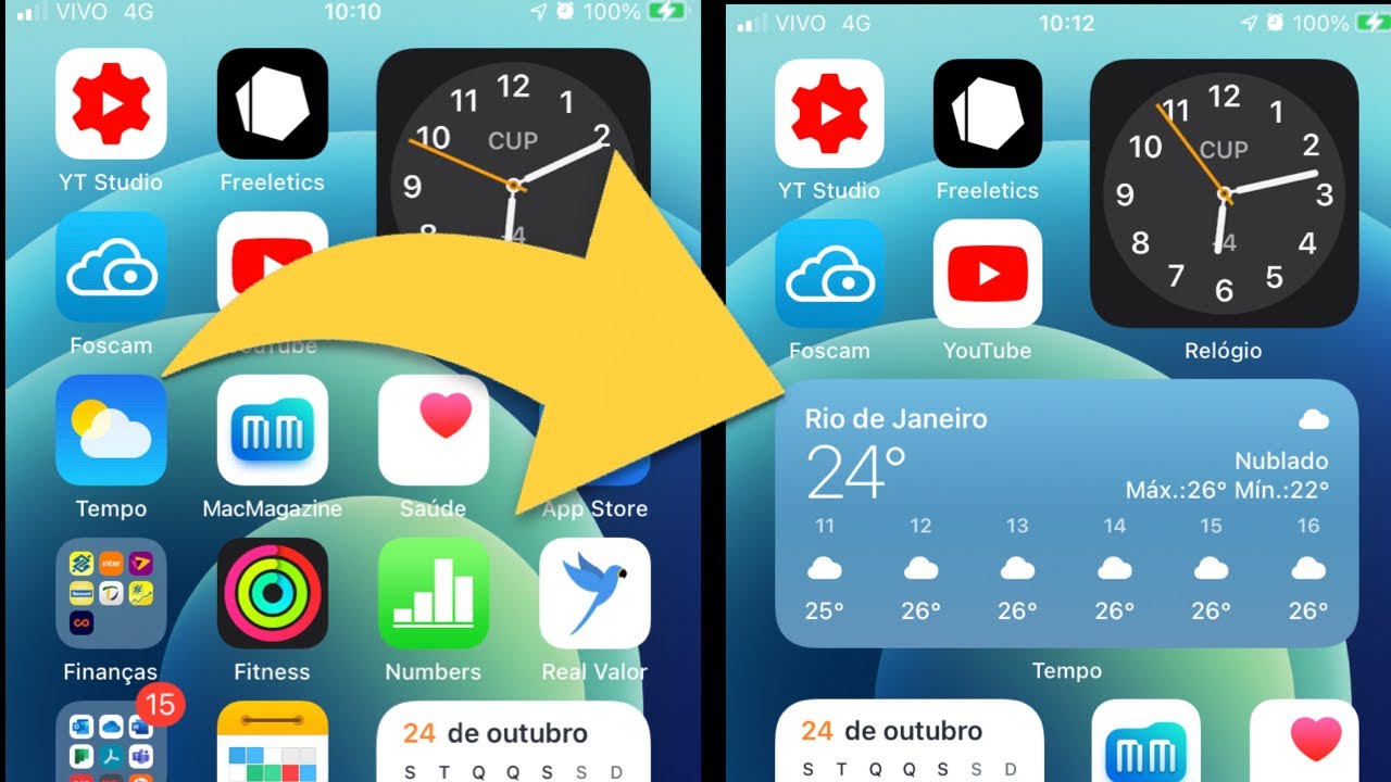 IOS 14 | Como personalizar a tela de início do iPhone - YouTube