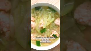 Vietnamese Opo Squash and Shrimp Soup (Canh Bầu Tôm) #vietnamesecuisine #soup #vietnamesefood