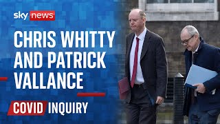 COVID-19 Inquiry: Professor Chris Whitty and Sir Patrick Vallance give evidence