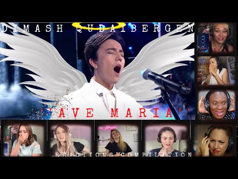 FEMALE REACTIONS OF DIMASH QUDAIBERGEN |AVE MARIA| Hовая Волна| REACTIONS COMPILATION PART I (EN|RU)