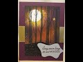 Starry Night Background Technique featuring Welcoming Woods from Stampin' Up!