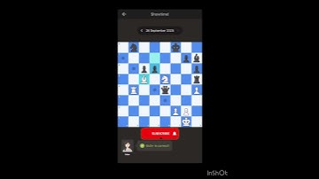 Chess.com daily puzzle solution 26 Sep 2025 #chess #chesscom #daily puzzle #chesstricks #шахматы