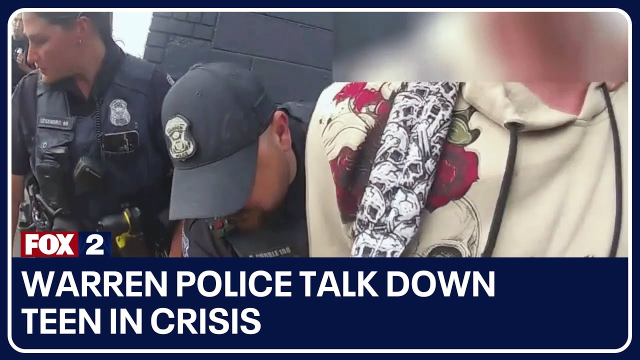 Warren police talk down teen in crisis