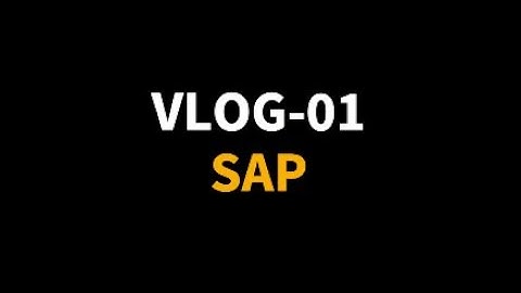 VLOG  - 1 | GITAM | SAP