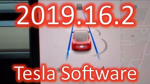 Tesla Software Update 2019.16.2 - Driving Visualization, Lane Departure Avoidance, Sentry Mode