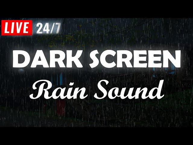 Rain sounds for sleeping BLACK SCREEN - Natural rain sounds for Relaxing, Sleeping, Studying class=