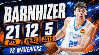 Brooks Barnhizer 21 pts 12 rebs 5 asts vs Mavericks 2026 Summer League