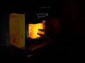 part 1 Forging Plastic ice shape and Steel Powder into Damascus Chefs Knife #making #blacksmith #for