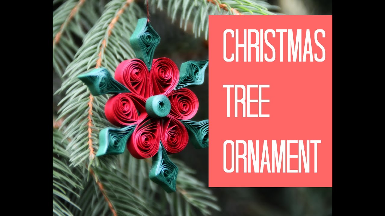 Quilling Beautiful Christmas Tree Ornament YouTube