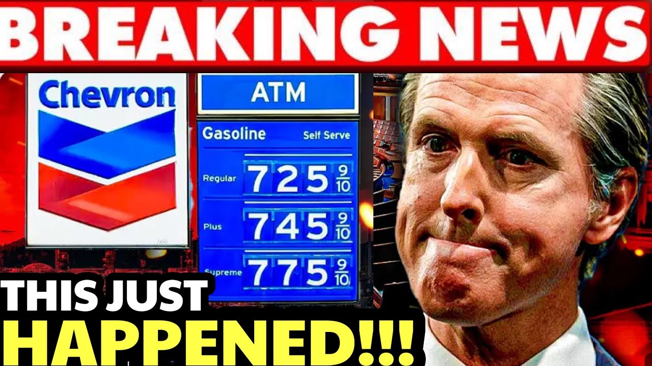Гэвин Ньюсом впал в полную панику после ухода компании Chevron Gas из Калифорнии!!!