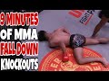 9 minutes of fall down mma knockouts 2024