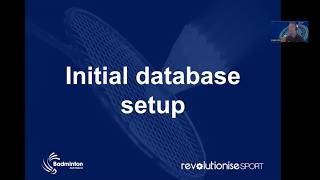 revolutioniseSPORT - Initial Database Setup