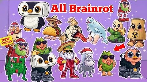 Reaching Max Level in Merge Fellas XMAS Brainrot (New Update) #brainrot #roblox 