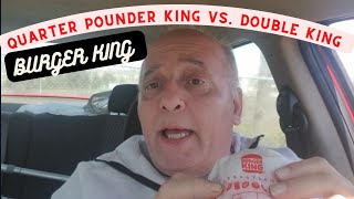 BURGER KING'S QUARTER POUNDER KING VS. THE DOUBLE KING. WHICH IS BETTER. #genesreviews