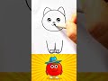 Make A Drawing Of A Maze Using A Circle And A W 😍 #drawing #art #cat