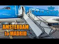 KLM | Amsterdam - Madrid | Embraer 190 | Flight Report (#70)