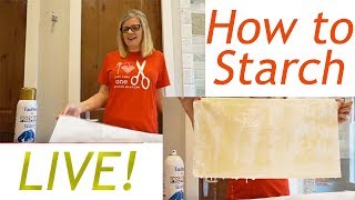 Behind the Seams: Live Starching with Kimberly | Fat Quarter Shop