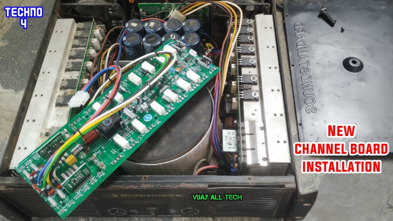 techno 4 amplifier repair / channel board replacement / power amplifier