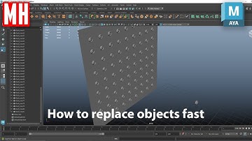 Maya 2023 tutorial : How to replace a large amount of objects FAST