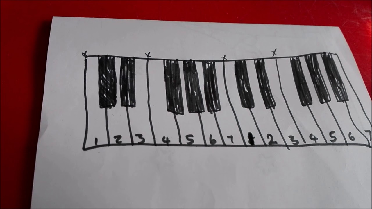 Mamma Music How To Draw A Piano Keyboard Lesson 9 Youtube