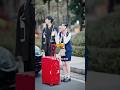 Girl's suitcase hits a boy's car on the first day of college #school #lovestory #trending #kdrama