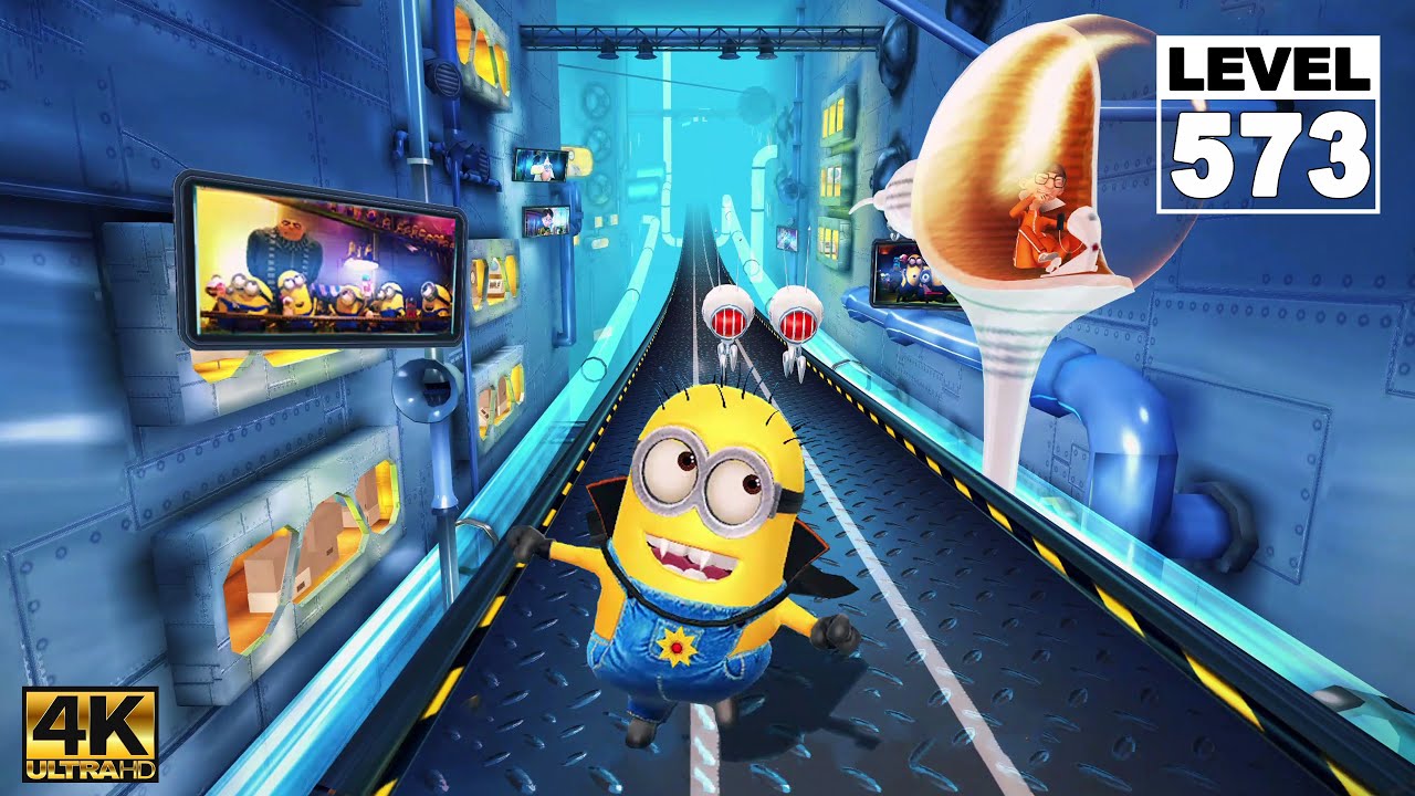 Minion rush Vampire vs Vector Throw 42 Drones at Vector on Gru's Lab